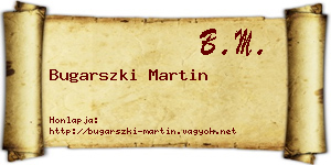 Bugarszki Martin névjegykártya
